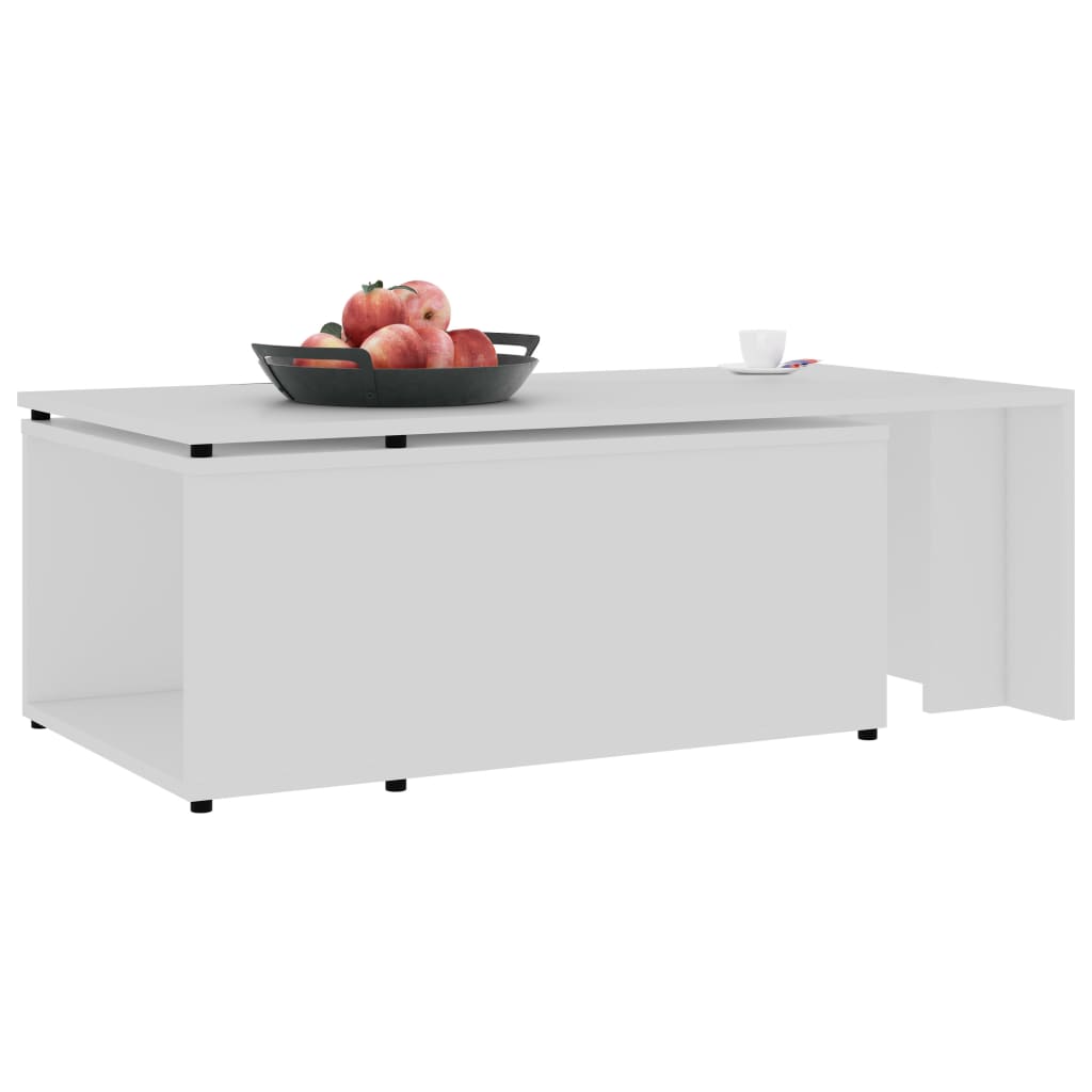 Mesa de centro 150x50x35 cm derivados de madeira branco