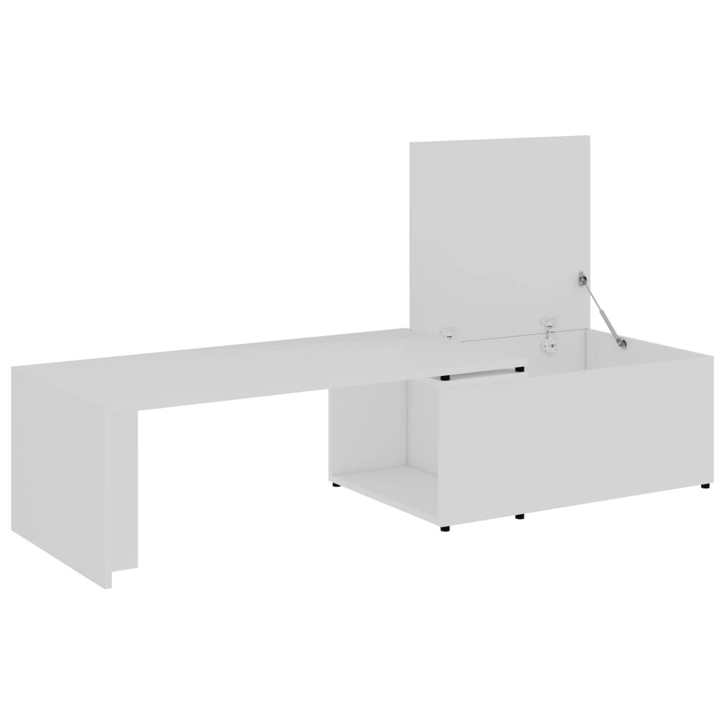 Mesa de centro 150x50x35 cm derivados de madeira branco