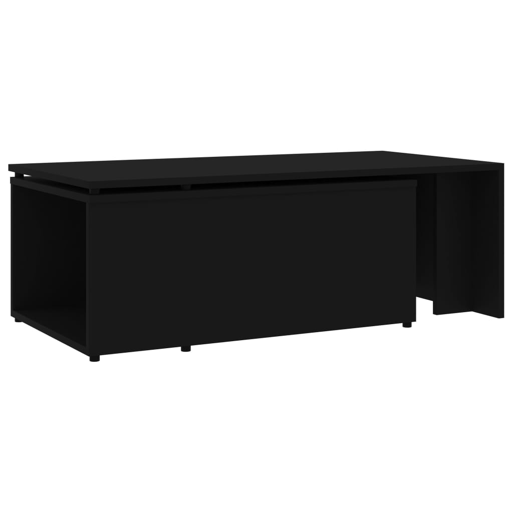Mesa de centro 150x50x35 cm derivados de madeira preto