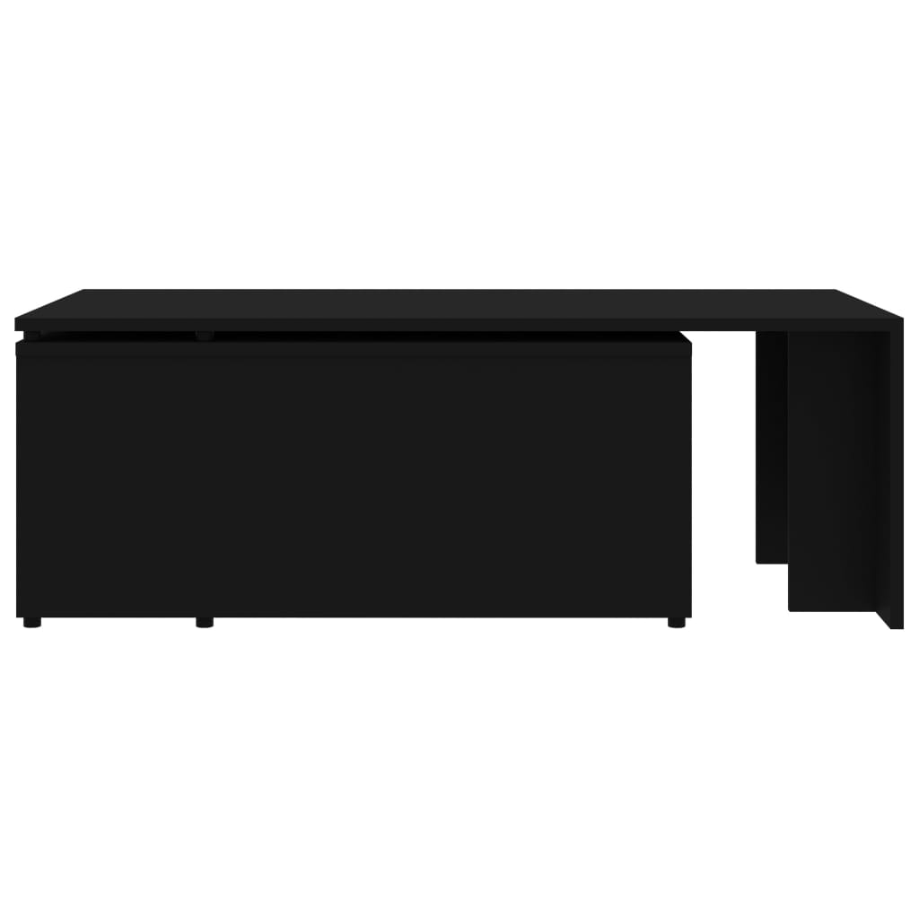 Mesa de centro 150x50x35 cm derivados de madeira preto