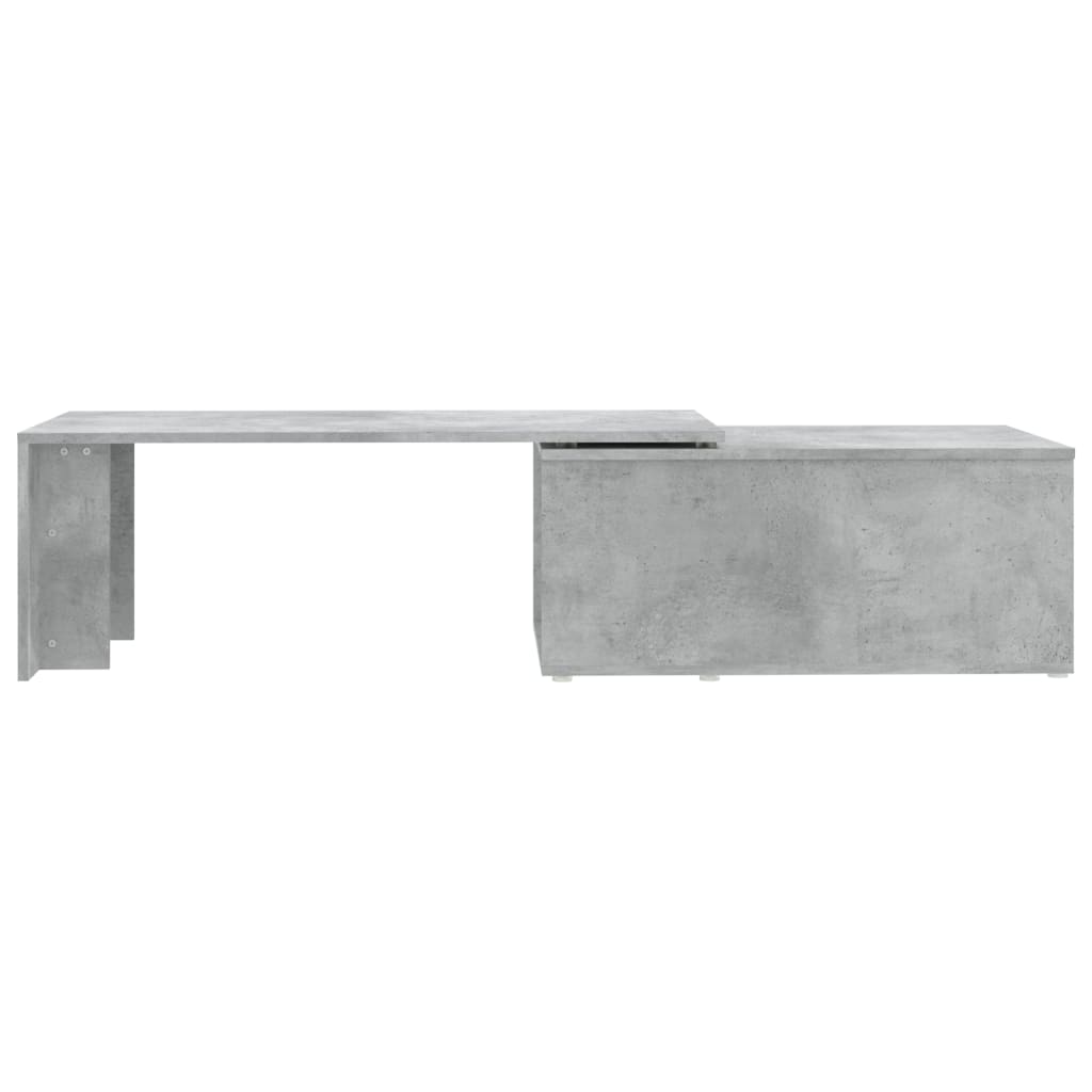 Mesa de centro 150x50x35 cm contraplacado cinzento cimento