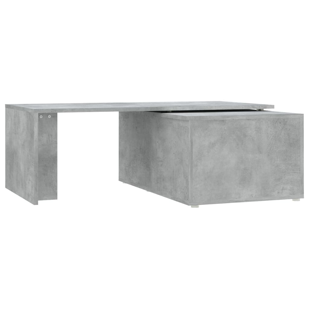 Mesa de centro 150x50x35 cm contraplacado cinzento cimento
