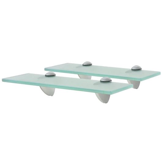 Prateleiras flutuantes 2 pcs vidro 30x10 cm 8 mm