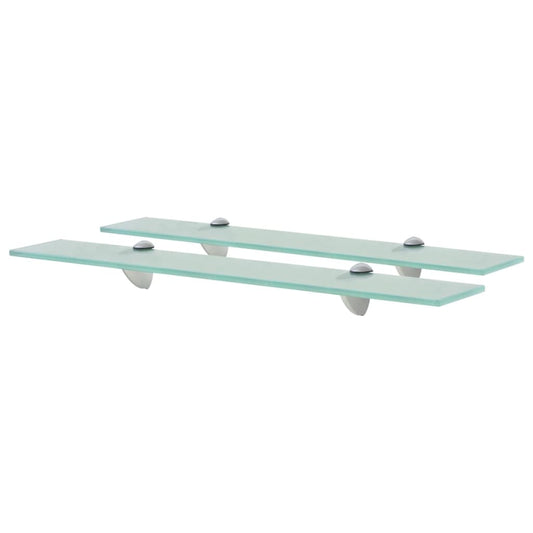 Prateleiras flutuantes 2 pcs vidro 60x10 cm 8 mm