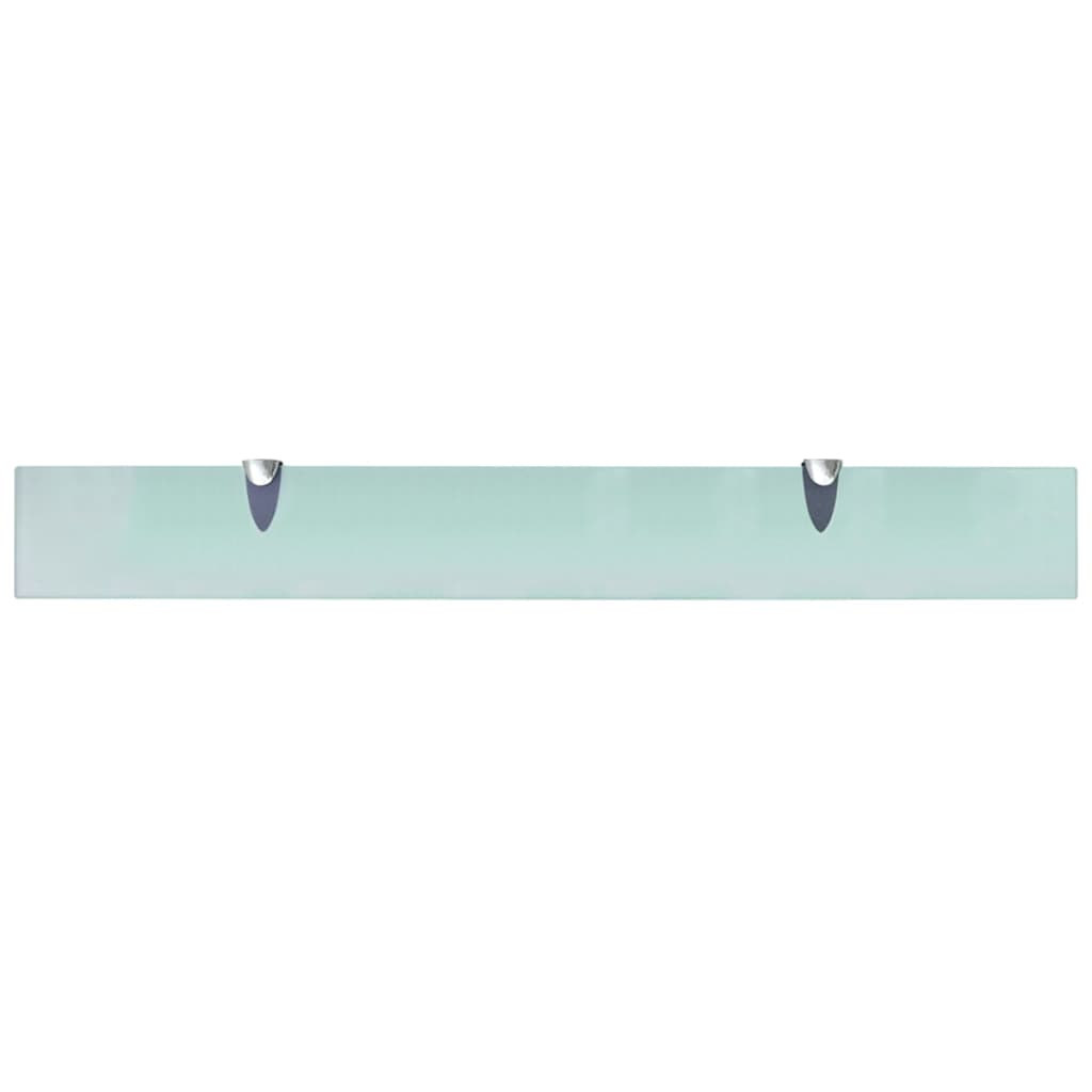 Prateleiras flutuantes 2 pcs vidro 80x10 cm 8 mm