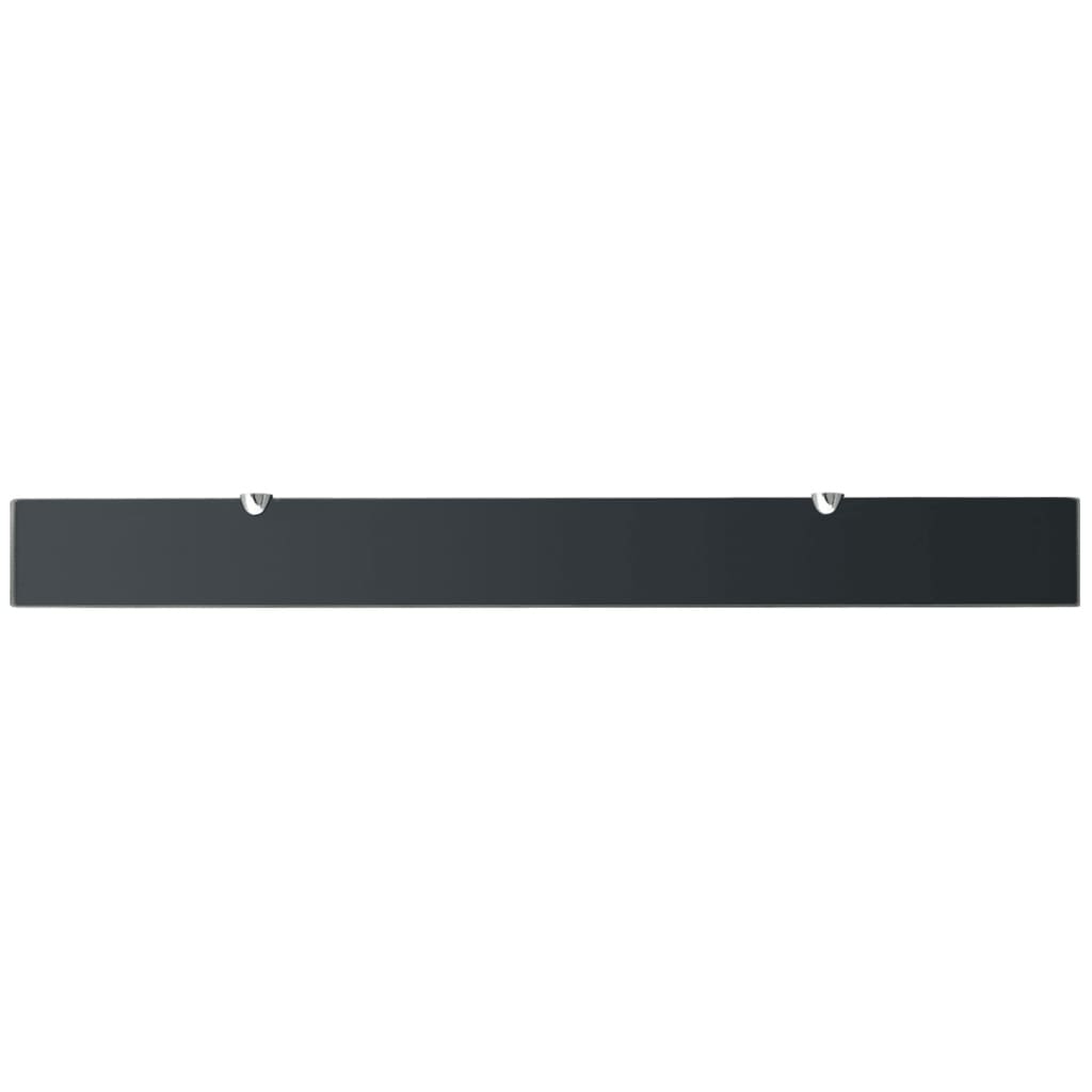 Prateleiras flutuantes 2 pcs vidro 100x10 cm 8 mm