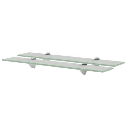 Prateleiras flutuantes 2 pcs vidro 60x10 cm 8 mm