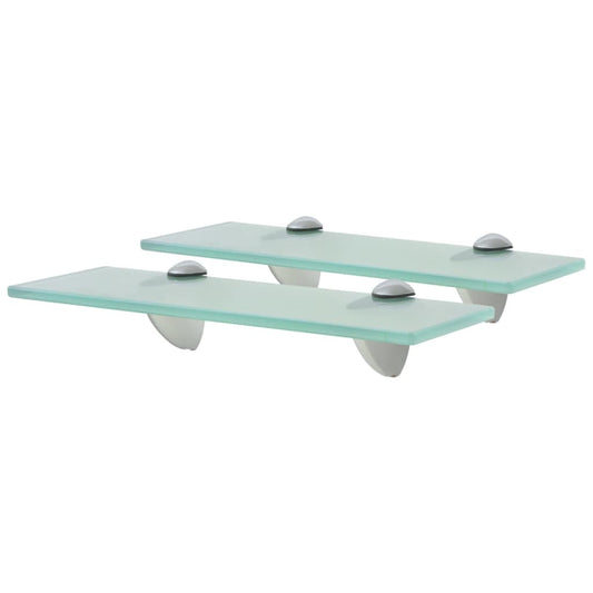 Prateleiras flutuantes 2 pcs vidro 30x20 cm 8 mm