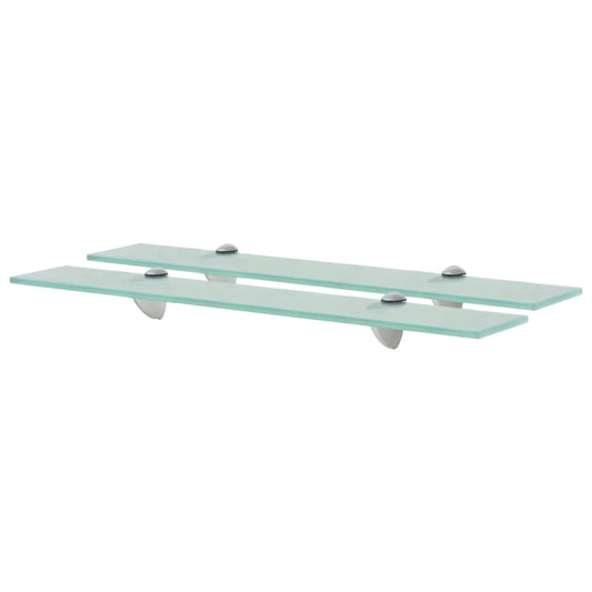 Prateleiras flutuantes 2 pcs vidro 60x20 cm 8 mm