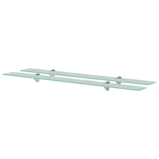 Prateleiras flutuantes 2 pcs vidro 100x20 cm 8 mm