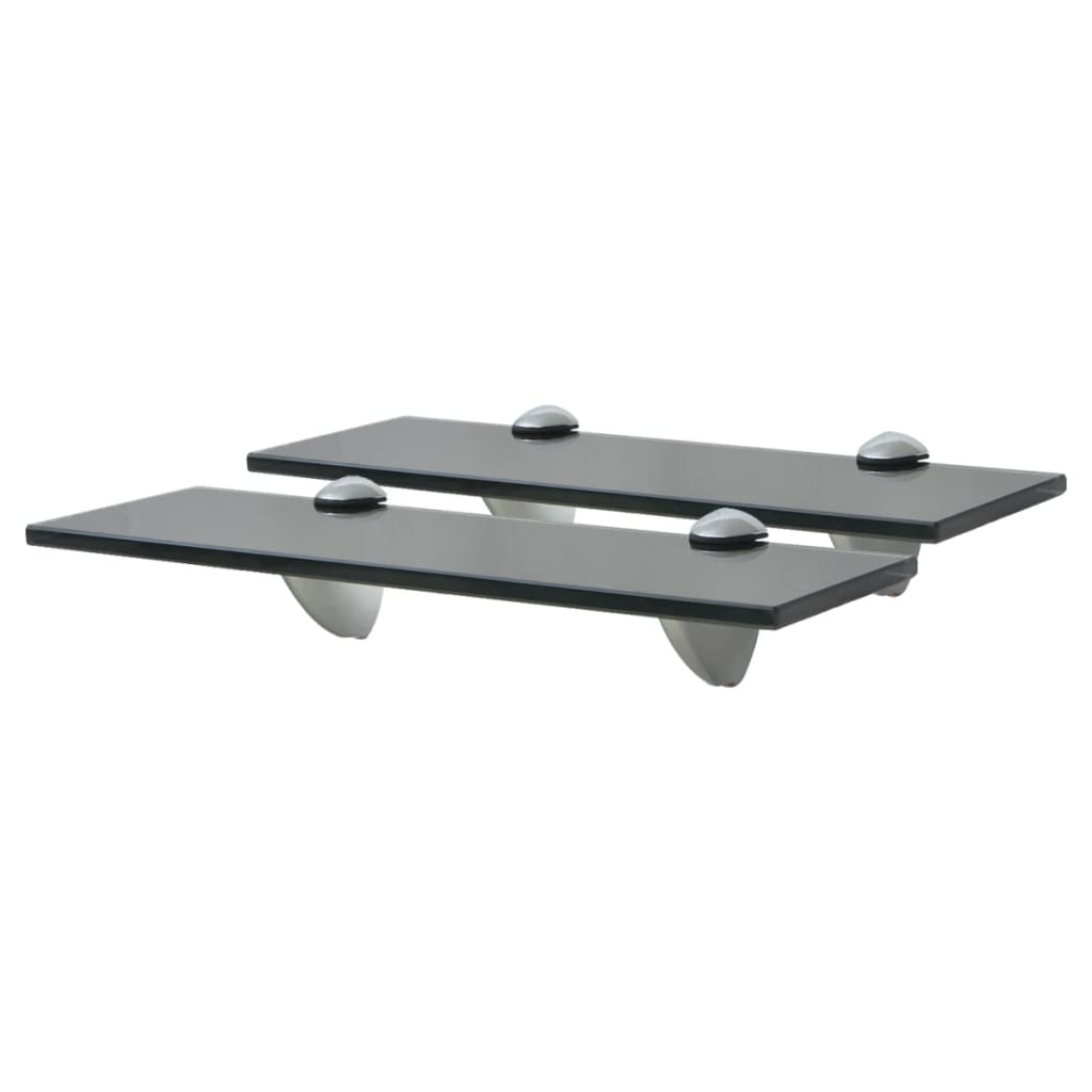 Prateleiras flutuantes 2 pcs vidro 30x20 cm 8 mm