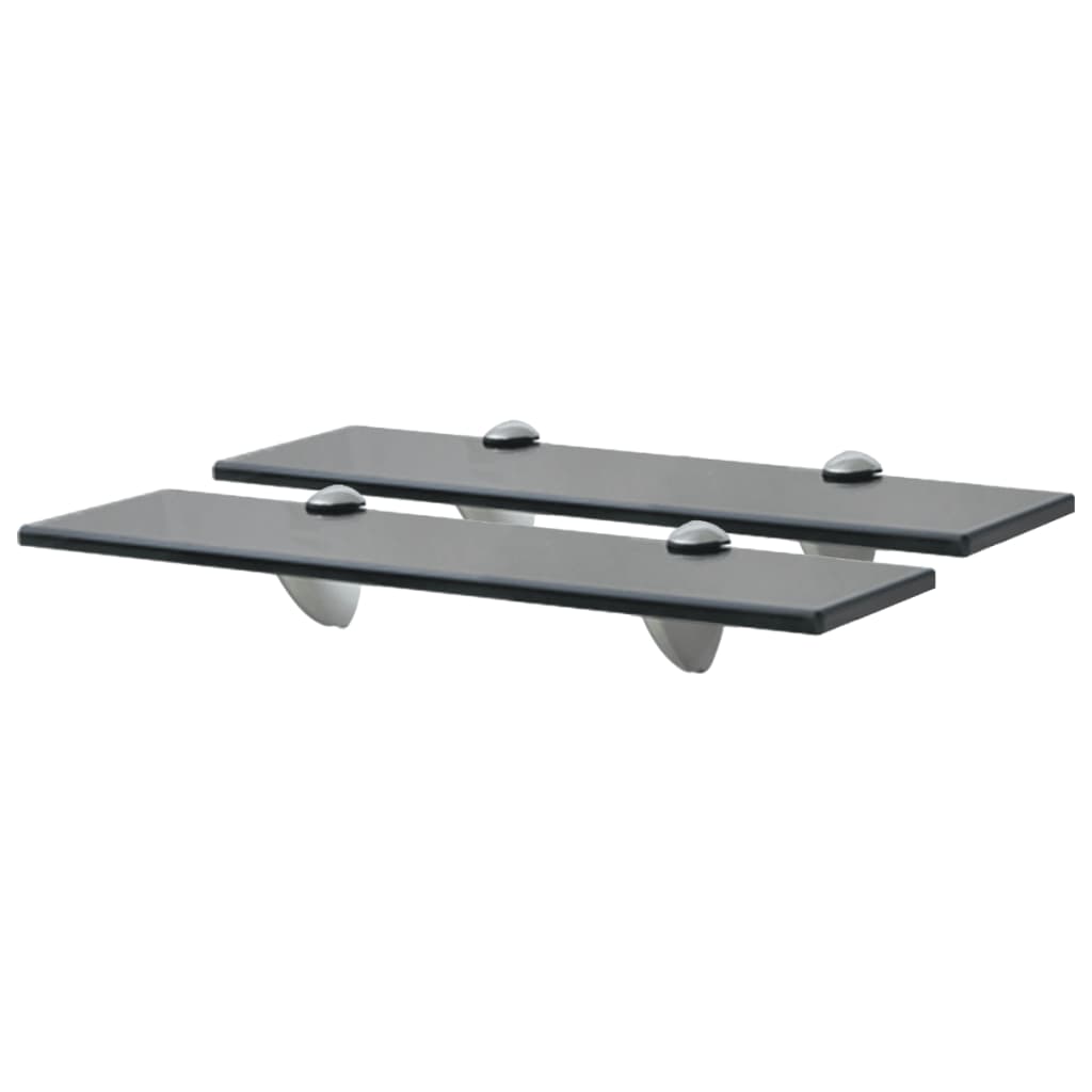 Prateleiras flutuantes 2 pcs vidro 40x20 cm 8 mm