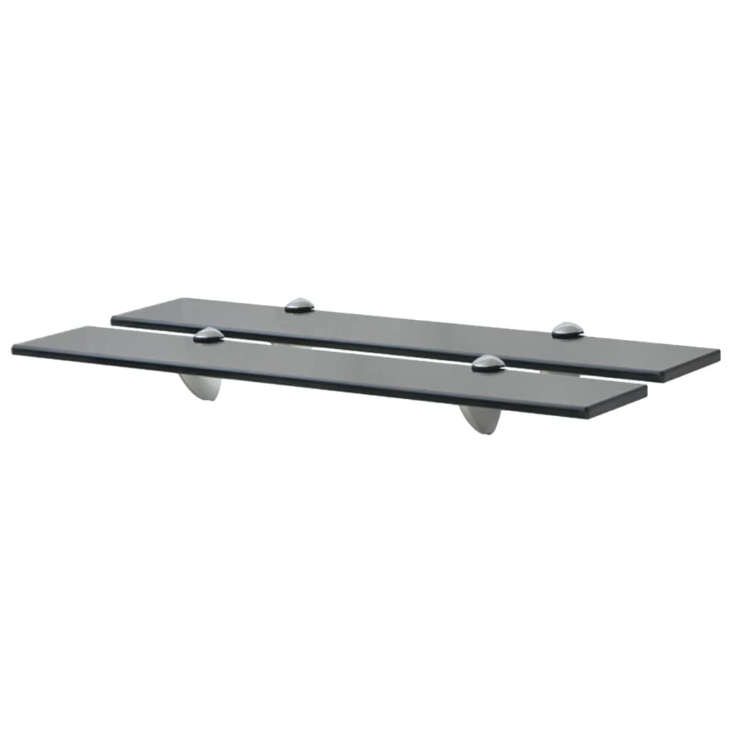 Prateleiras flutuantes 2 pcs vidro 60x20 cm 8 mm