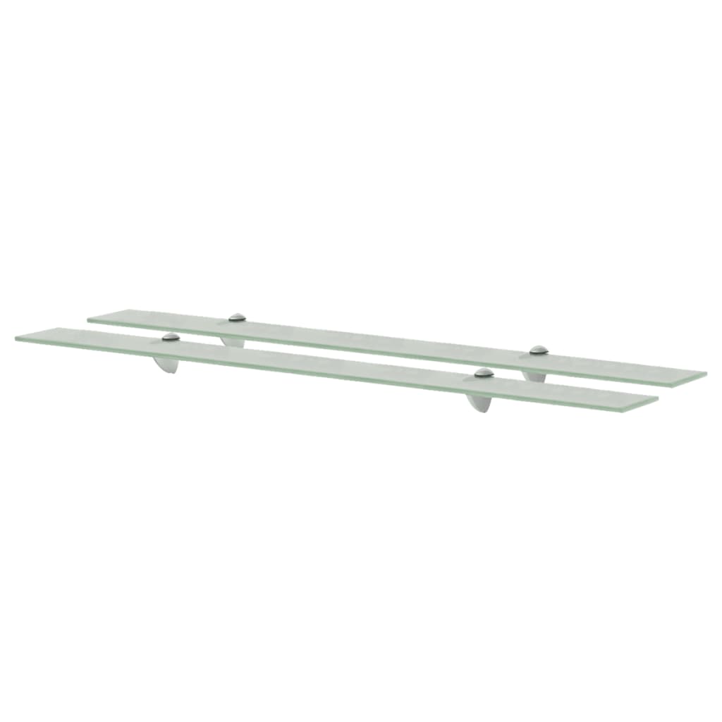 Prateleiras flutuantes 2 pcs vidro 100x20 cm 8 mm
