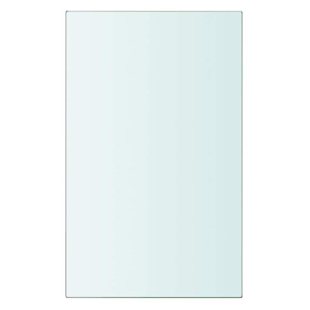Prateleiras 2 pcs 20x12 cm vidro transparente