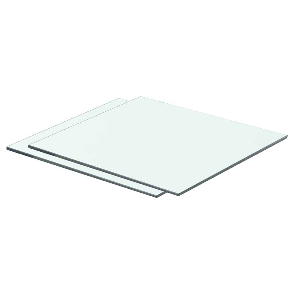 Prateleiras 2 pcs 40x30 cm vidro transparente