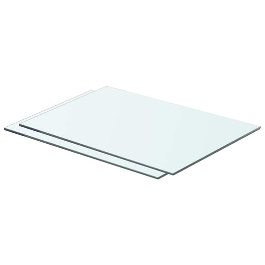Prateleiras 2 pcs 50x30 cm vidro transparente