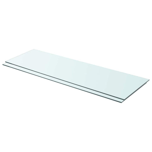 Prateleiras 2 pcs 90x30 cm vidro transparente