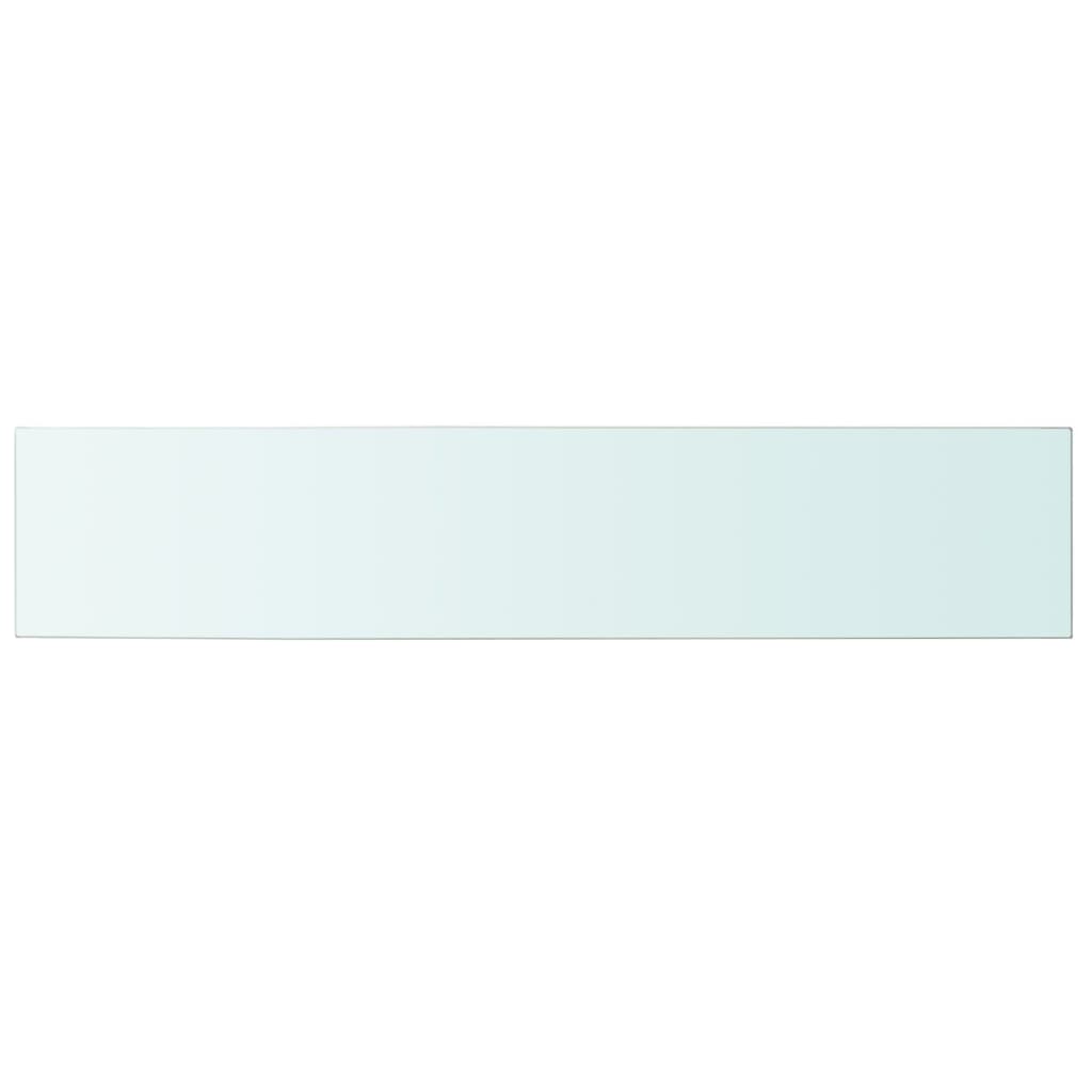 Prateleiras 2 pcs 100x20 cm vidro transparente