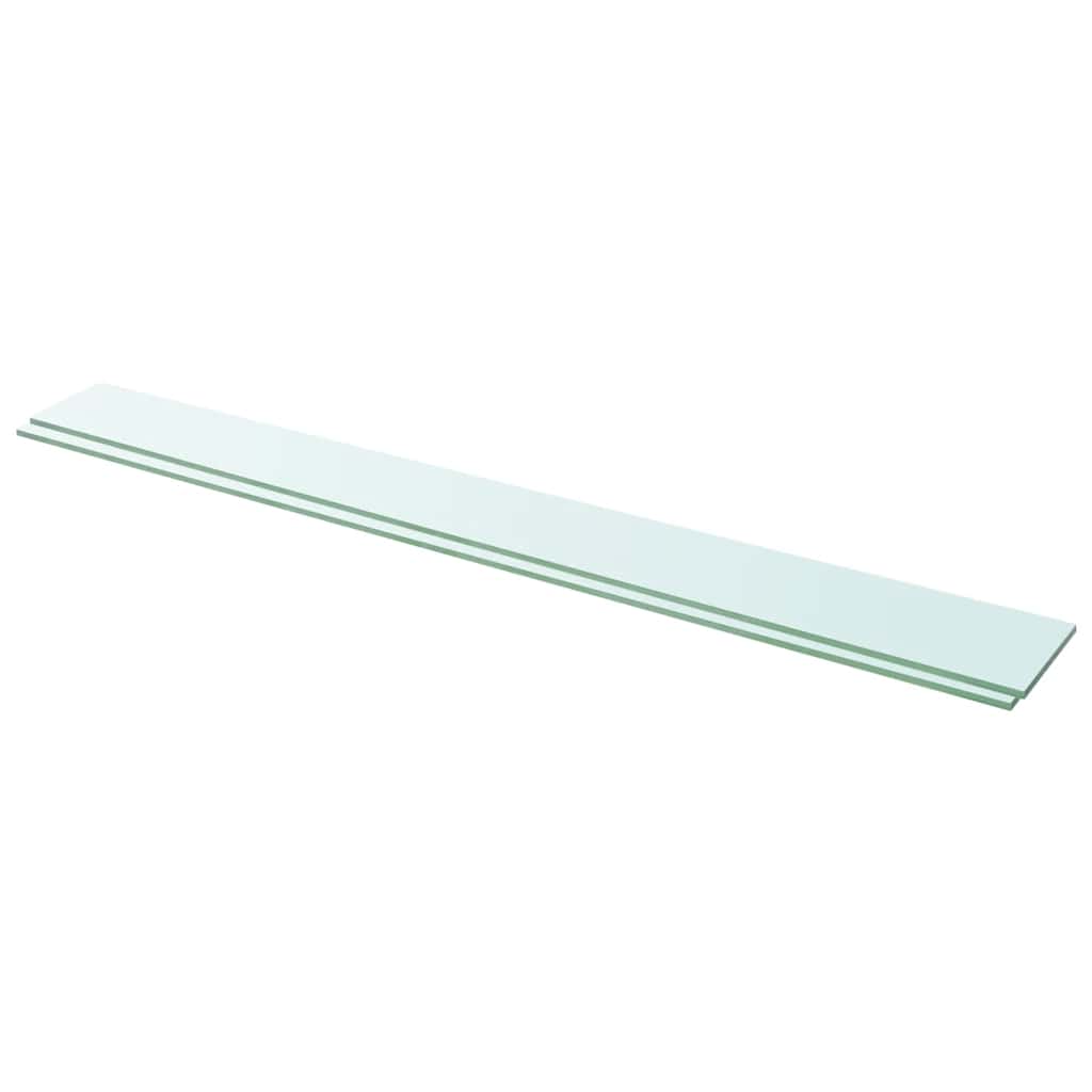 Prateleiras 2 pcs 110x12 cm vidro transparente