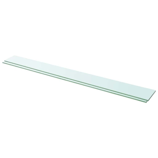 Prateleiras 2 pcs 110x12 cm vidro transparente
