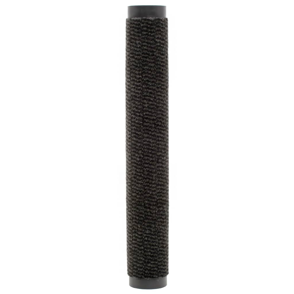 Tapete controlo pó retangular tufado 2pcs 40x60cm preto