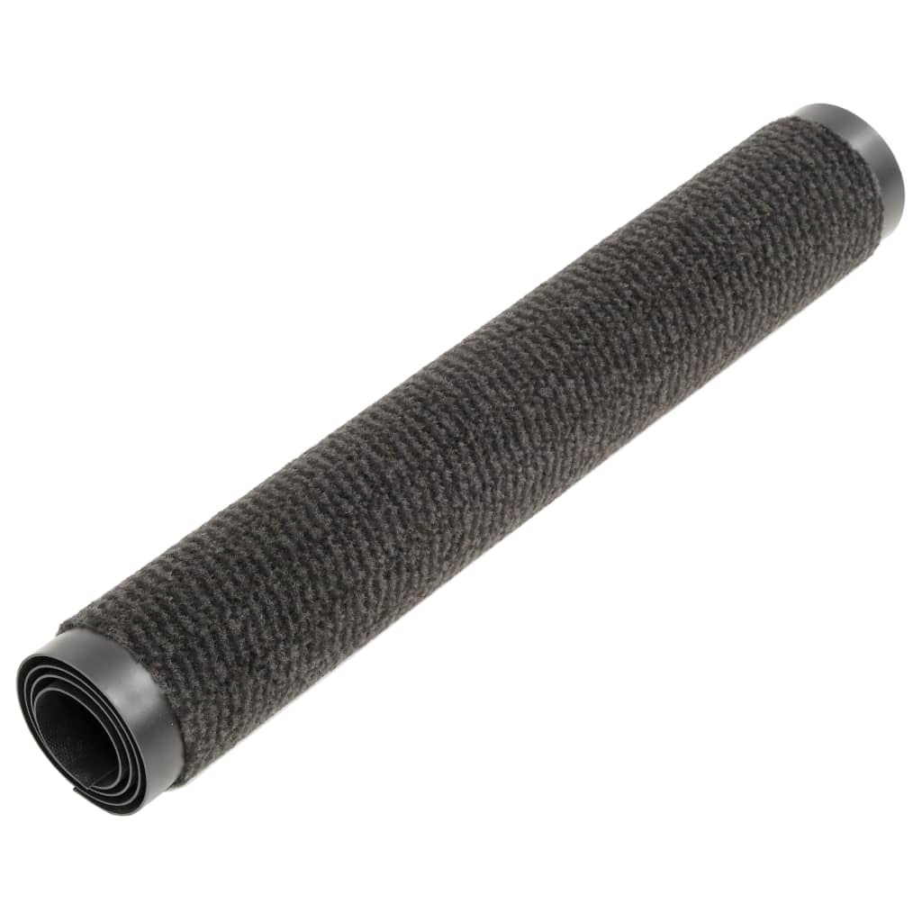 Tapete controlo pó retangular tufado 2 pcs 90x150cm preto