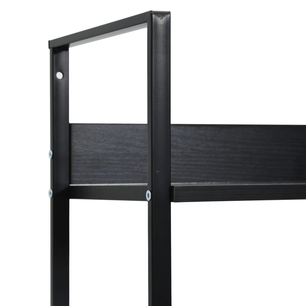 Estante com 3 prateleiras derivados de madeira preto