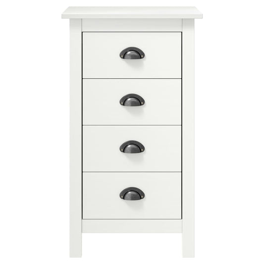 Aparador Hill 46x35x80 cm madeira de pinho maciça branco