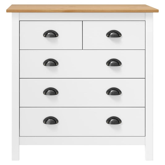 Aparador Hill 79x40x80 cm madeira de pinho maciça branco