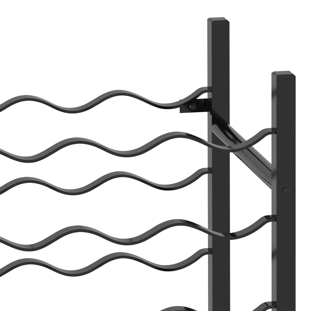 Garrafeira para 48 garrafas metal preto
