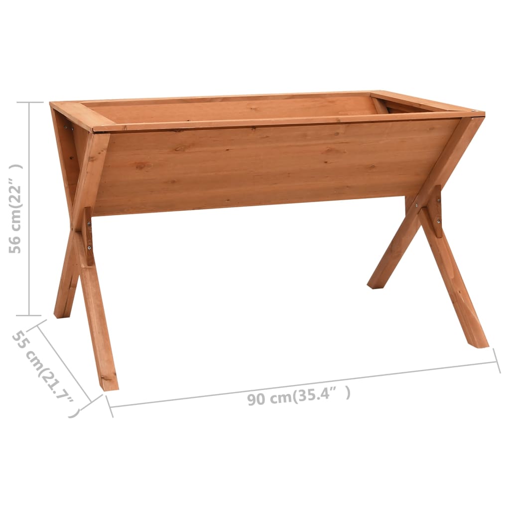 Floreira 90x55x56 cm madeira de abeto