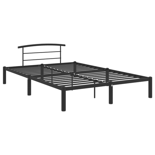 Estrutura de cama 160x200 cm metal preto