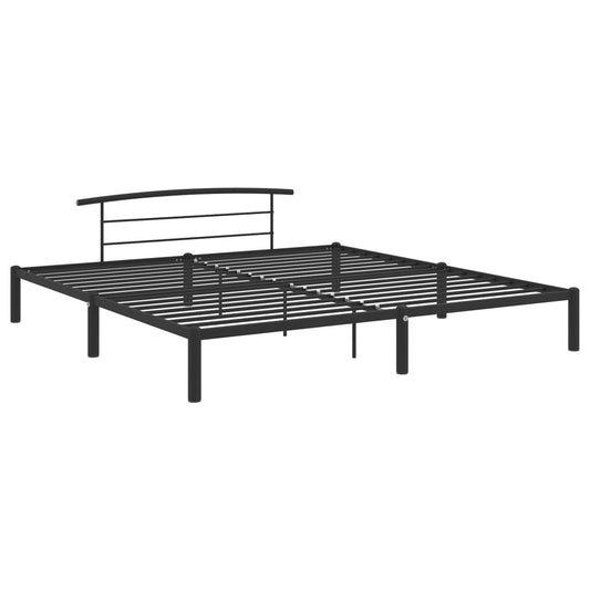 Estrutura de cama 180x200 cm metal preto