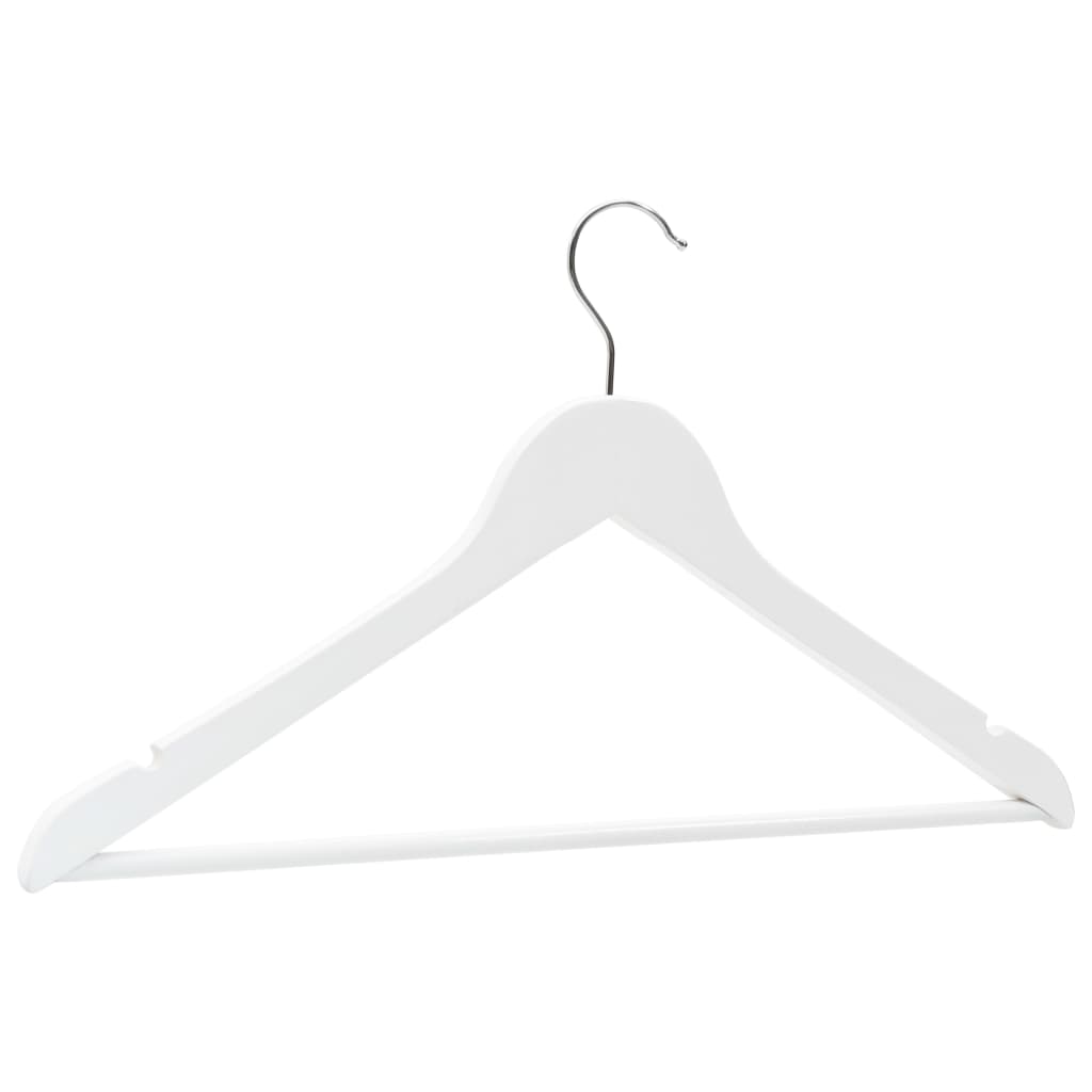 20 pcs conjunto de cabides antiderrapantes madeira branco