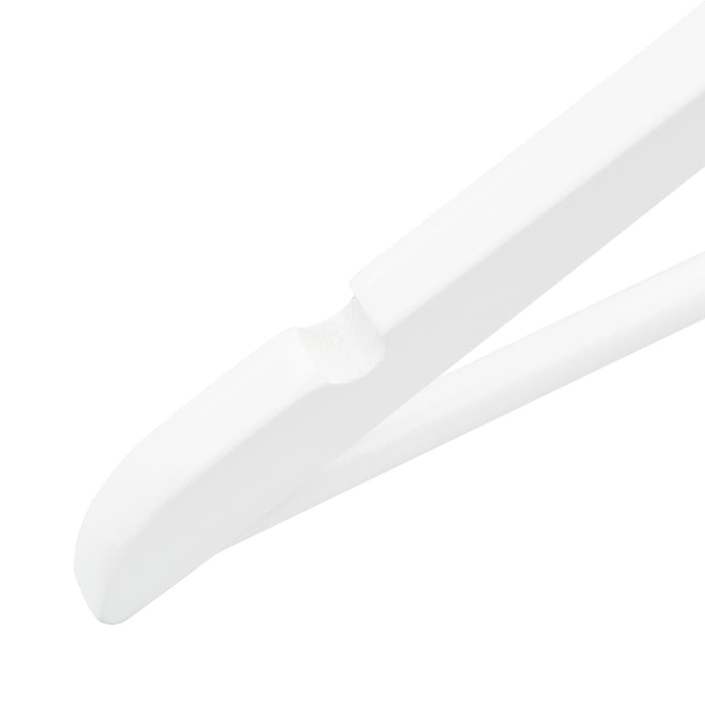 100 pcs conjunto de cabides antiderrapantes madeira branco