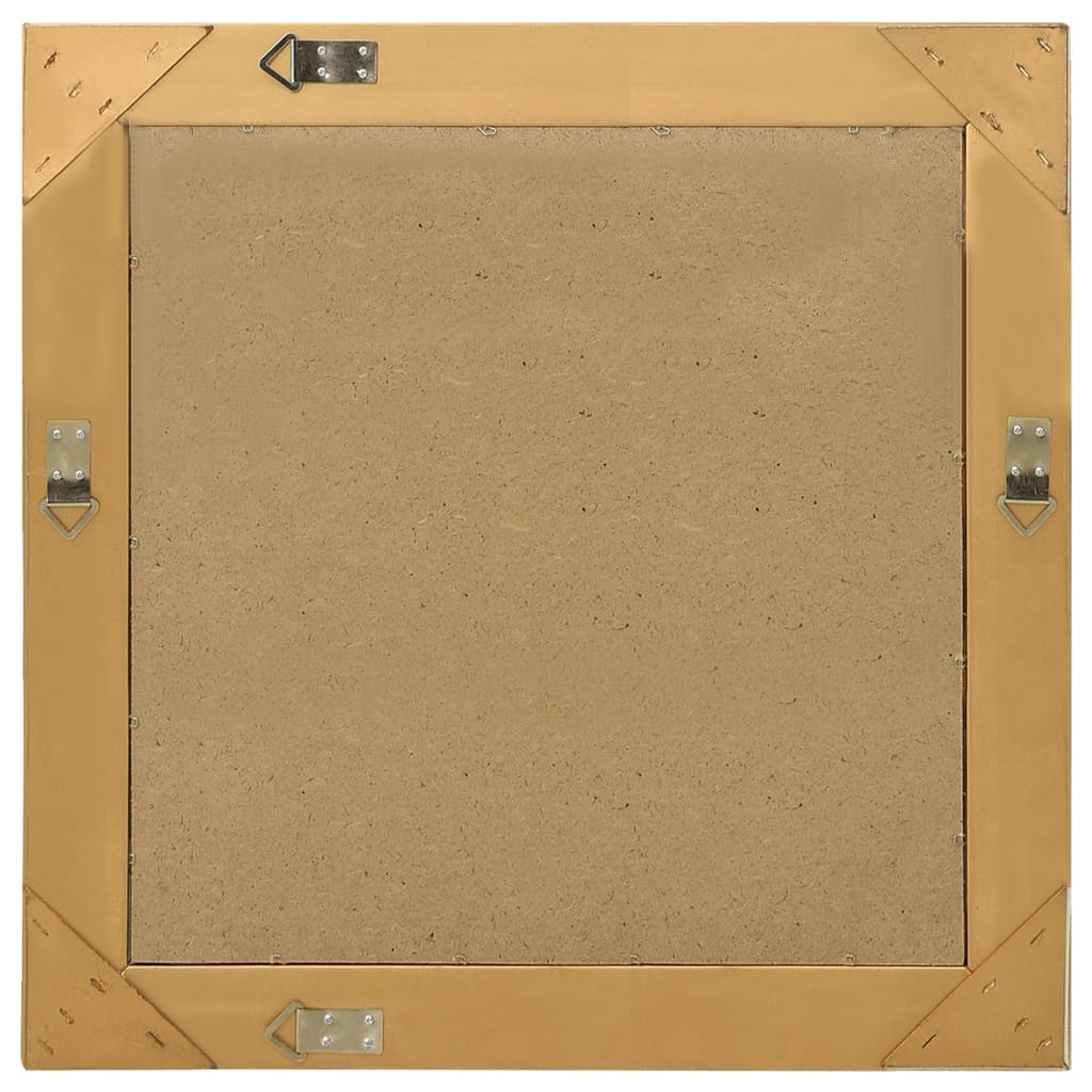 Espelho de parede estilo barroco 60x60 cm dourado