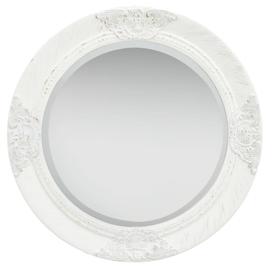 Espelho de parede estilo barroco 50 cm branco
