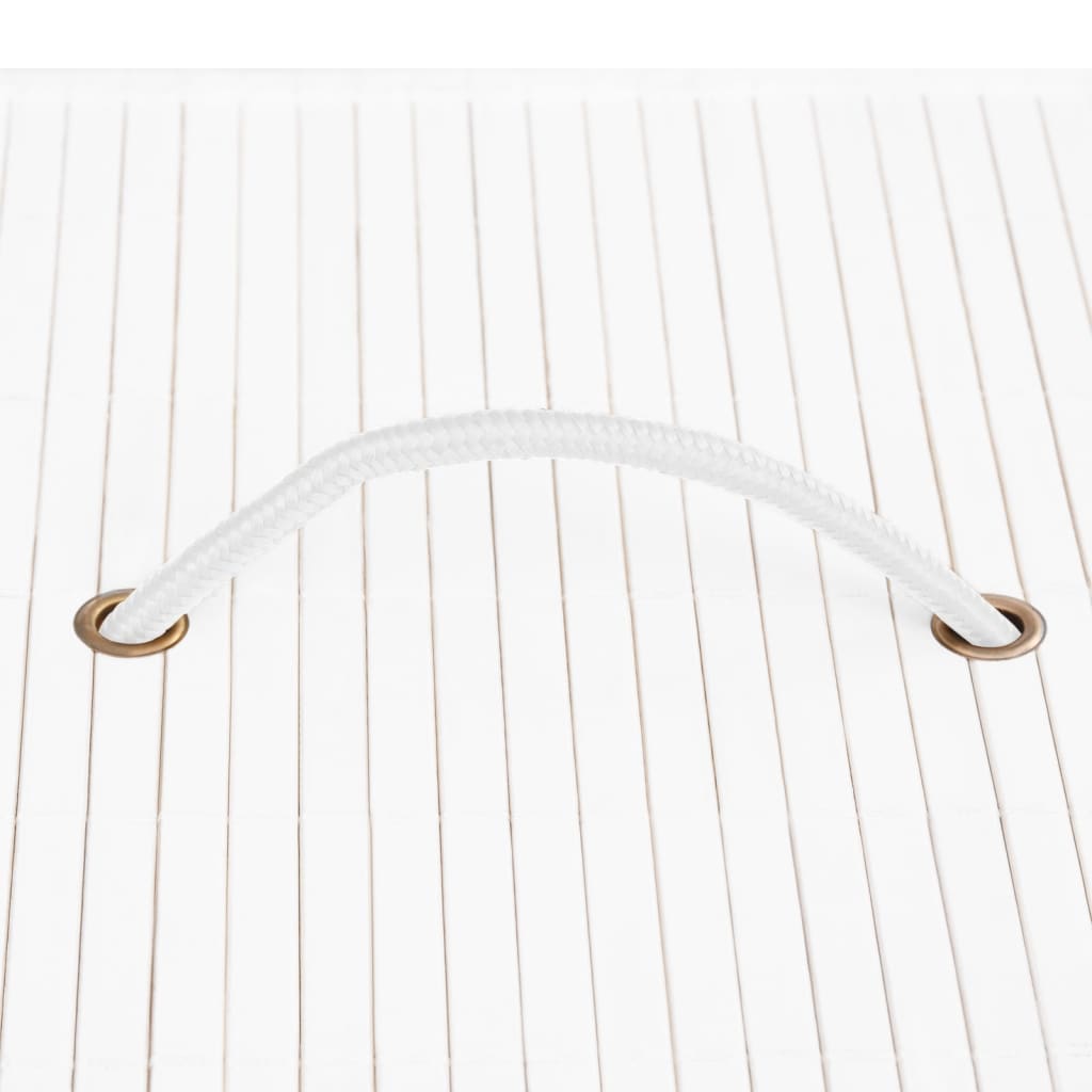 Caixas de arrumação 4 pcs bambu branco