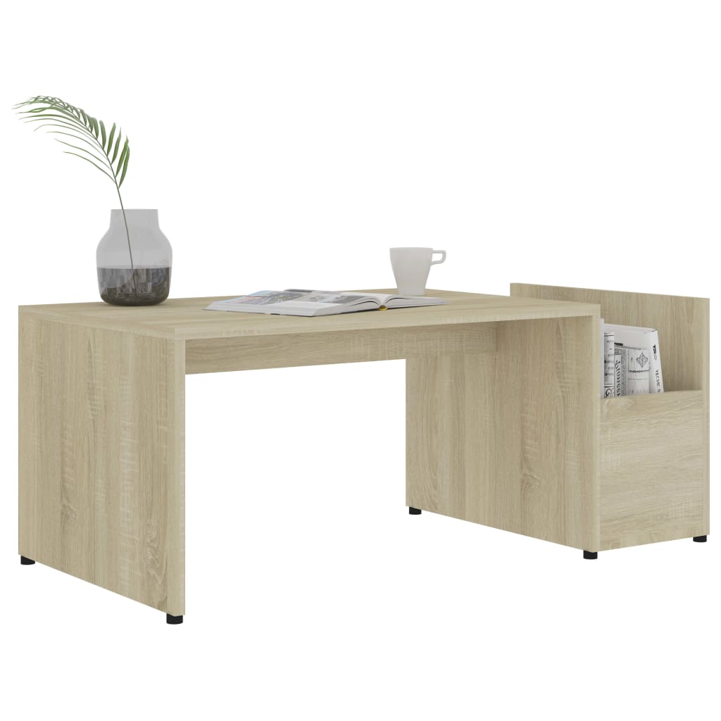 Mesa de centro 90x45x35 cm derivados de madeira carvalho sonoma