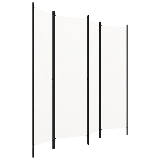 Divisória de quarto com 4 painéis 200x180 cm branco