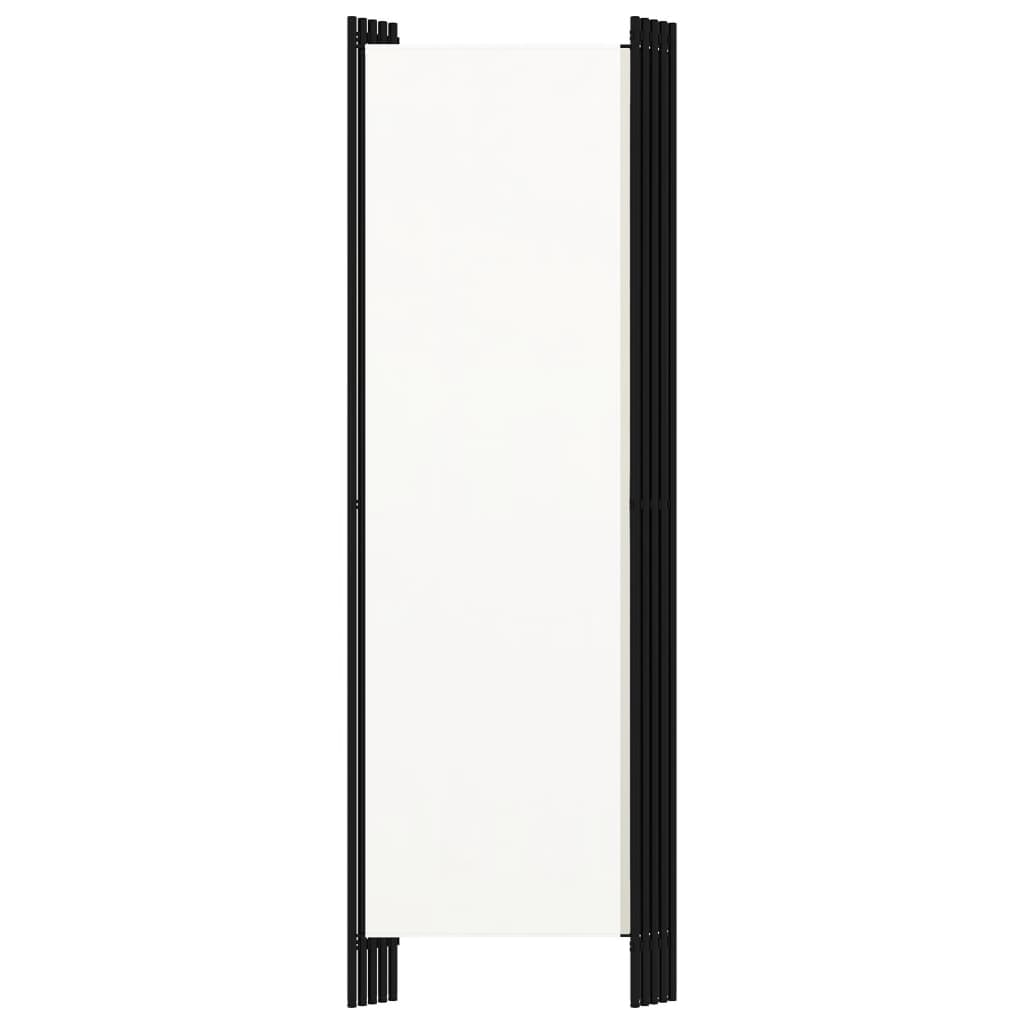 Divisória de quarto com 5 painéis 250x180 cm branco
