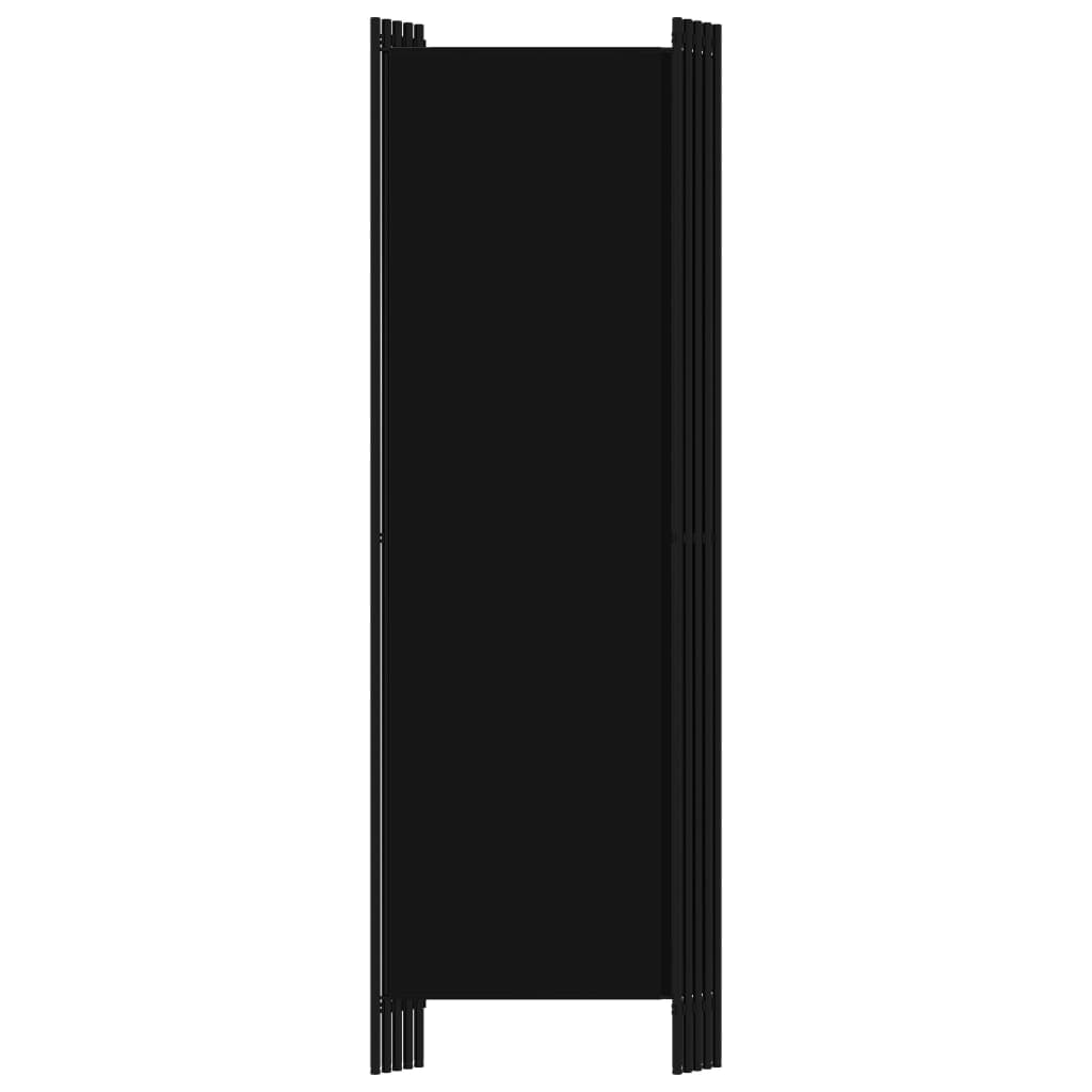 Divisão de quarto com 5 painéis 250x180 cm preto