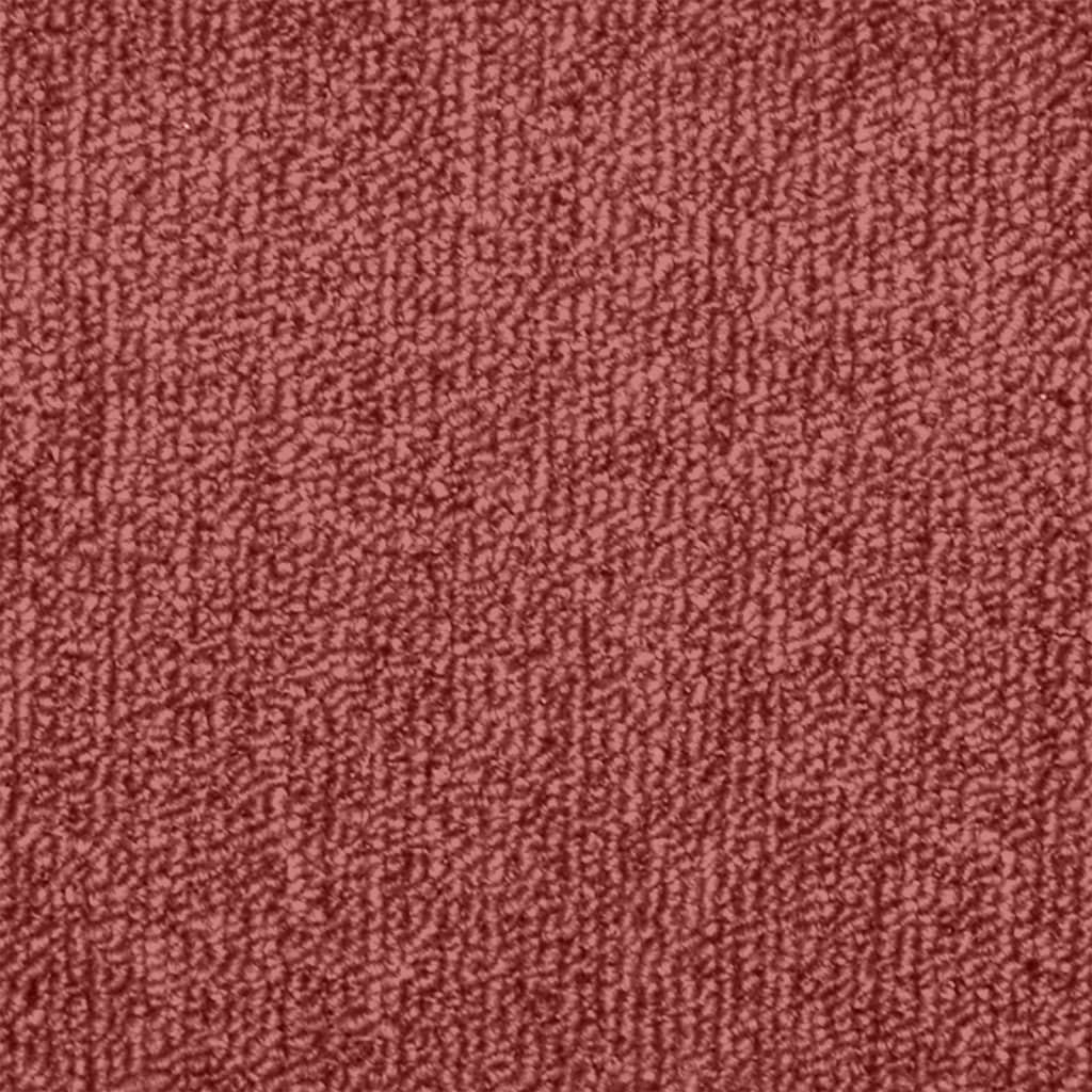 Tapetes de escada 15 peças 65x24x4 cm Bordeaux meio redondo grande