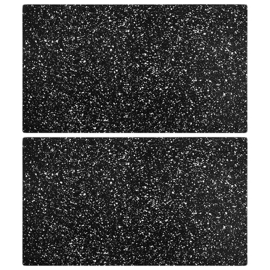 Tábuas de cortar 2 pcs vidro temperado padrão de granito