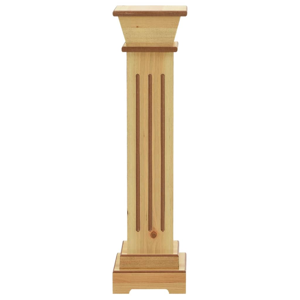 Suporte p/ plantas pilar quadrado 17x17x66 cm MDF madeira clara