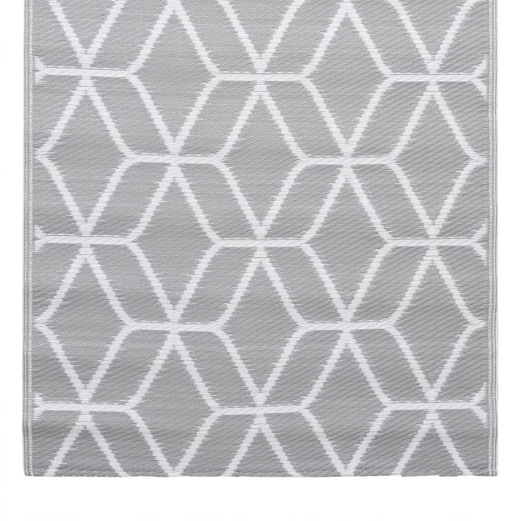 Tapete de exterior 160x230 cm ARAKIL PP cinzento