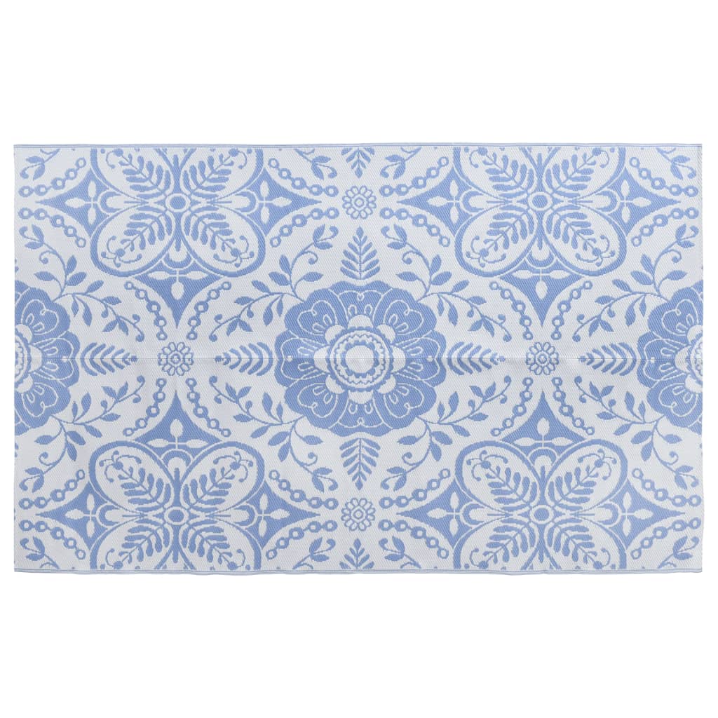 Tapete de exterior 190x290 cm ARAKIL PP azul-bebé