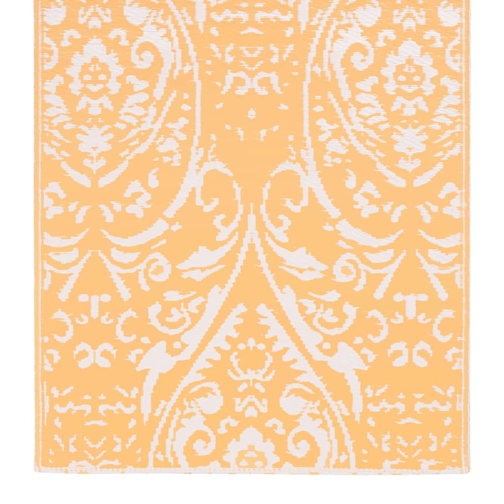Tapete de exterior 120x180 cm ARAKIL PP laranja e branco