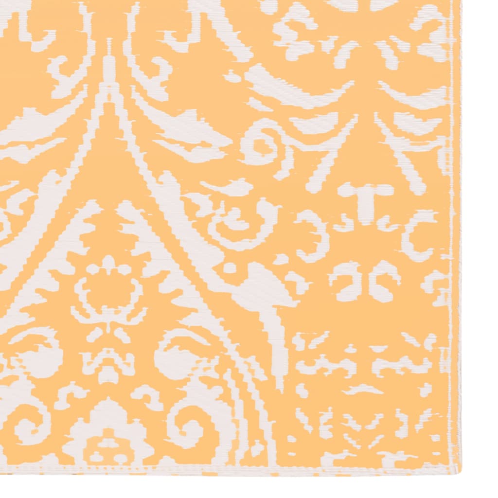 Tapete de exterior 120x180 cm ARAKIL PP laranja e branco